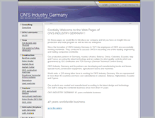 Tablet Screenshot of ons-industry.com